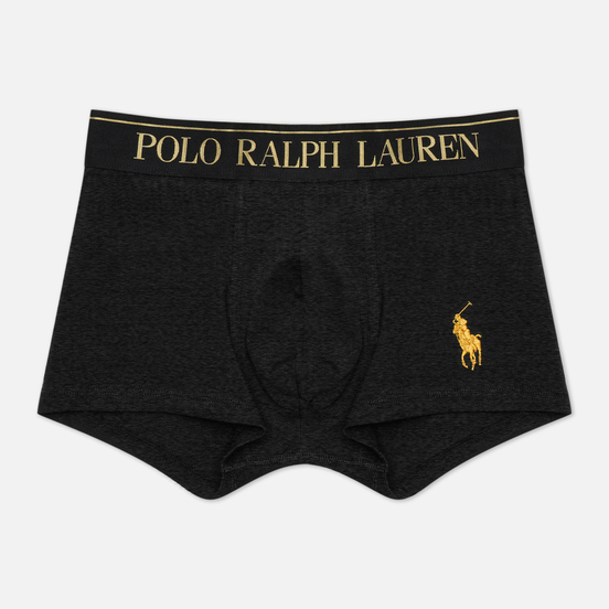 Мужские трусы Polo Ralph Lauren Solid Trunk Single Windsor Heather/Gold Polo Pony