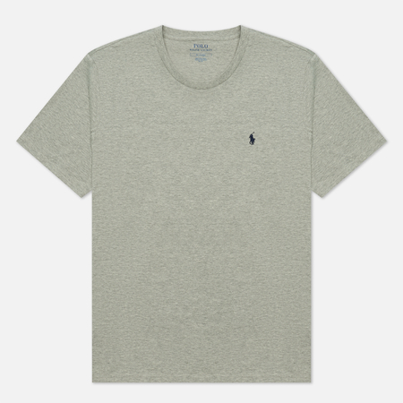 Мужская футболка Polo Ralph Lauren BCI Liquid Cotton Sleep Top Crew Neck, цвет серый, размер XL