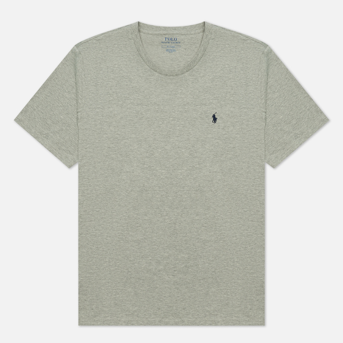 Мужская футболка Polo Ralph Lauren, цвет серый, размер S
