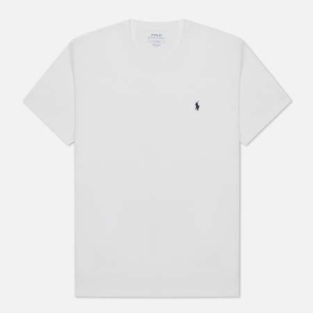 Мужская футболка Polo Ralph Lauren BCI Liquid Cotton Sleep Top Crew Neck, цвет белый, размер XXL