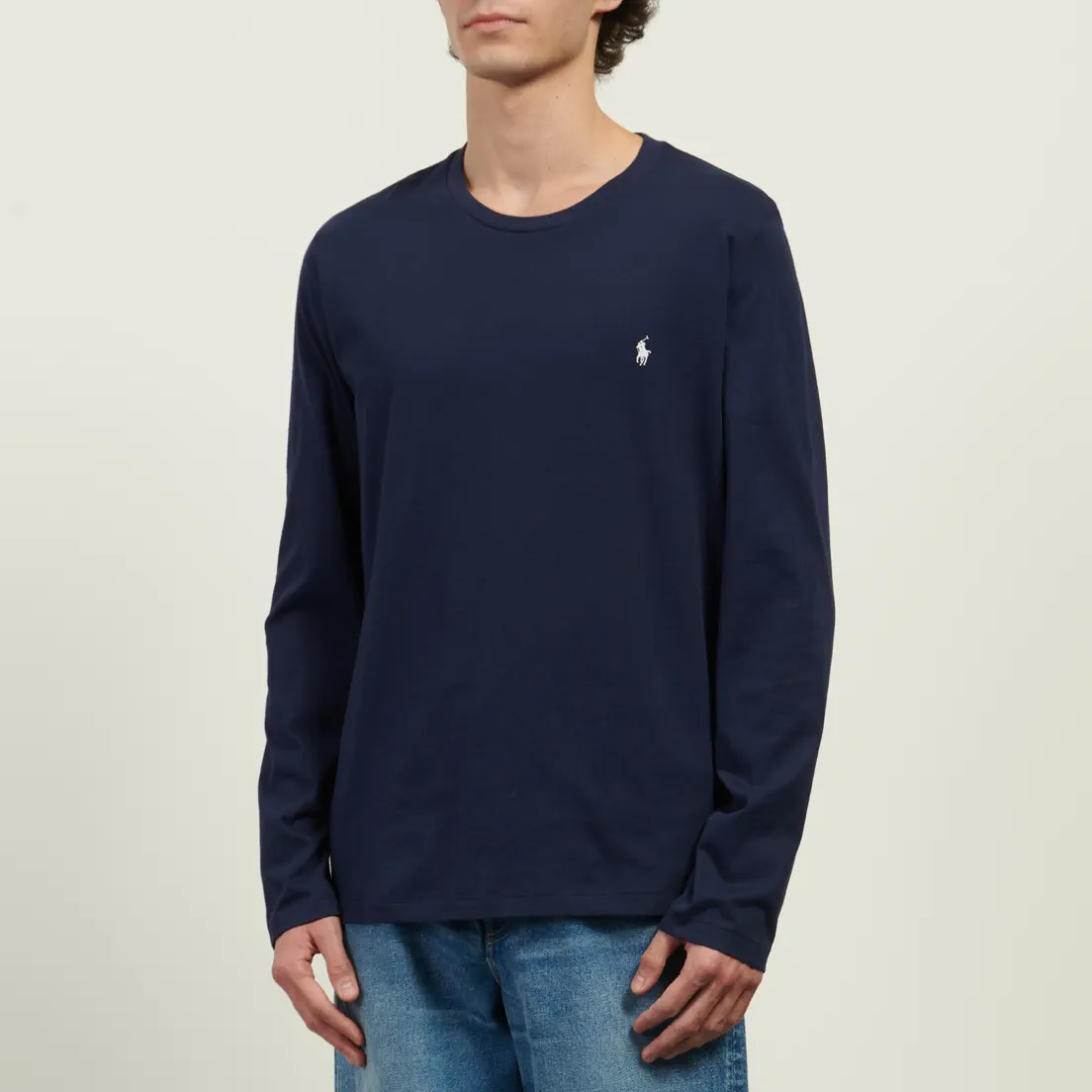 Polo Ralph Lauren Мужской лонгслив BCI Liquid Cotton Sleep Top Crew Neck