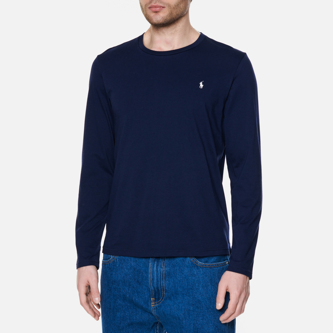 Polo Ralph Lauren Мужской лонгслив BCI Liquid Cotton Sleep Top Crew Neck