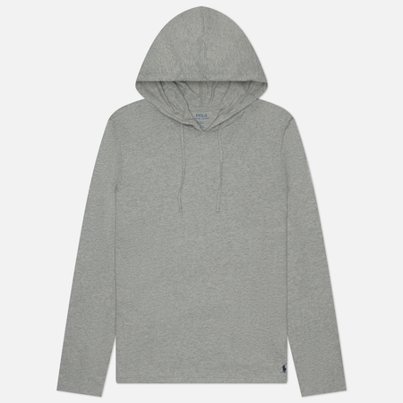 Мужской лонгслив Polo Ralph Lauren BCI Liquid Cotton Sleep Top Hoodie, цвет серый, размер L