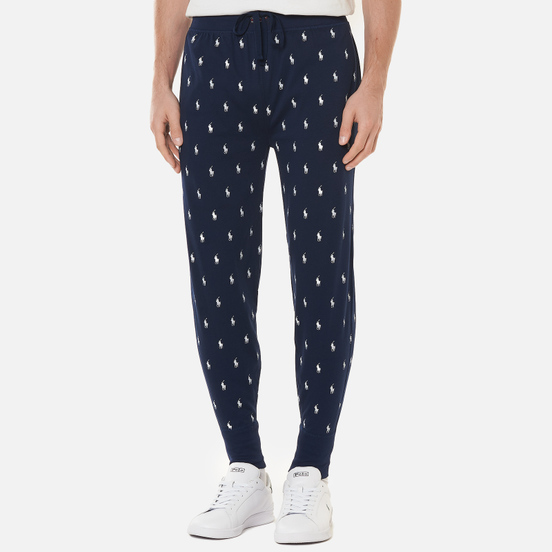 Мужские брюки Polo Ralph Lauren All Over Polo Pony Jogger Cruise Navy