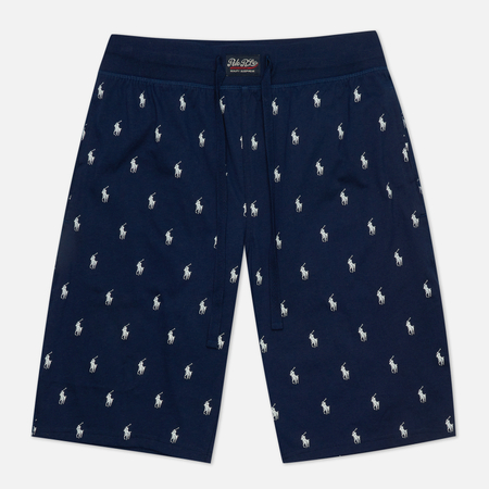 Мужские шорты Polo Ralph Lauren Slim Fit All Over Polo Pony, цвет синий, размер M