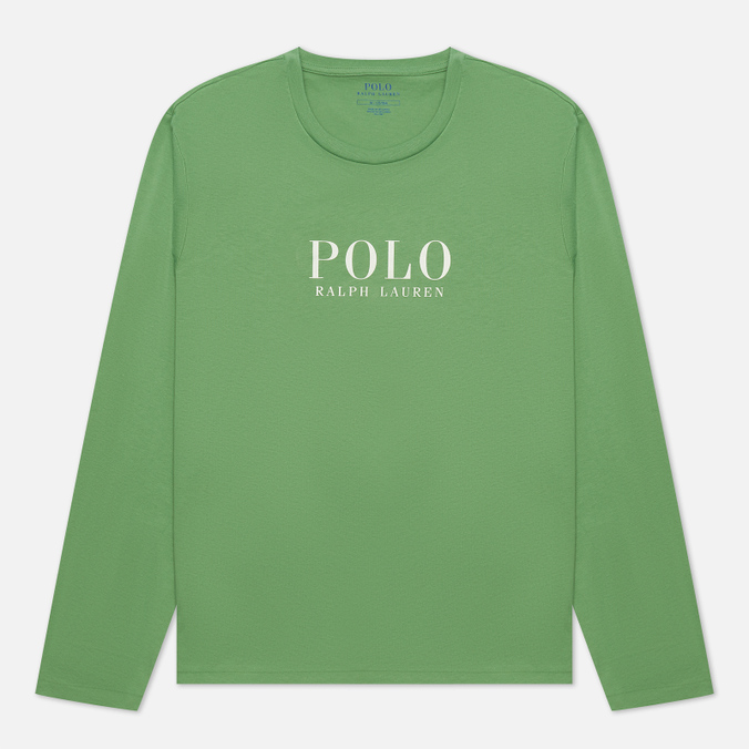 Мужской лонгслив Polo Ralph Lauren, цвет зелёный, размер L