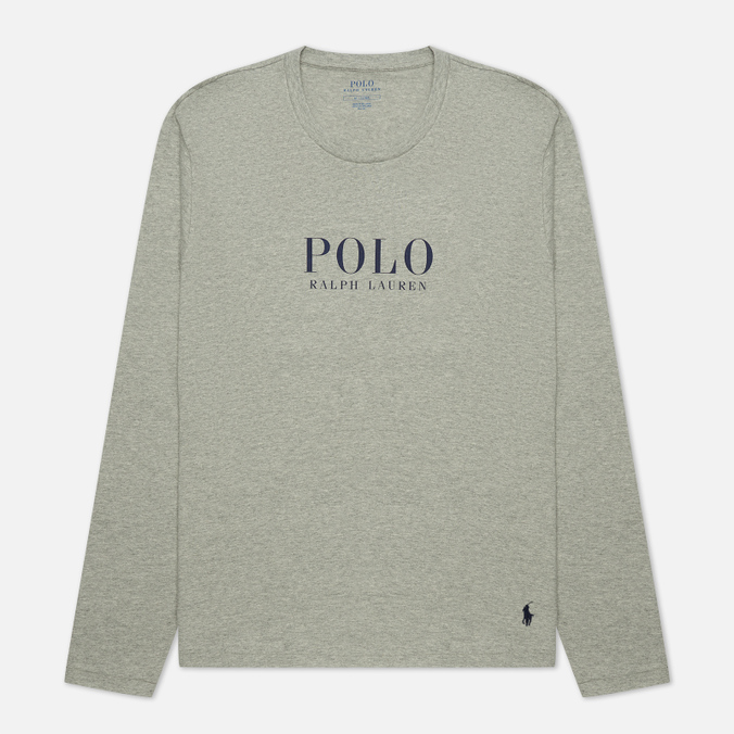 Мужской лонгслив Polo Ralph Lauren, цвет серый, размер S