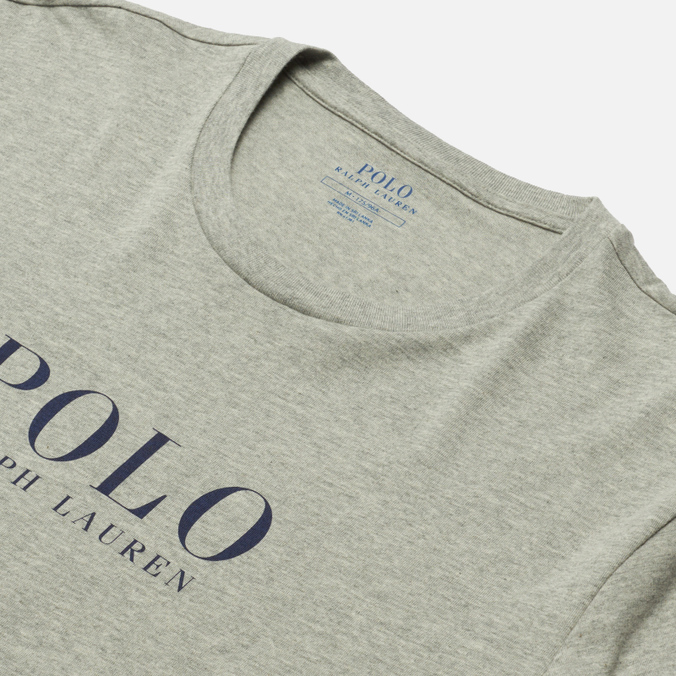 Мужской лонгслив Polo Ralph Lauren, цвет серый, размер S 714-862600-005 BCI Liquid Cotton Sleep Top Boxed Logo - фото 2