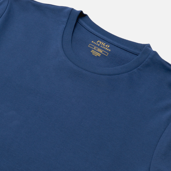 Мужской лонгслив Polo Ralph Lauren, цвет синий, размер S 714-862618-001 Loop Back Jersey Sleep - фото 2