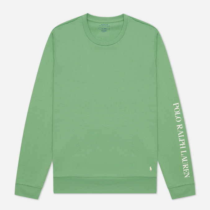 Мужской лонгслив Polo Ralph Lauren, цвет зелёный, размер L 714-862618-002 Loop Back Jersey Sleep - фото 1