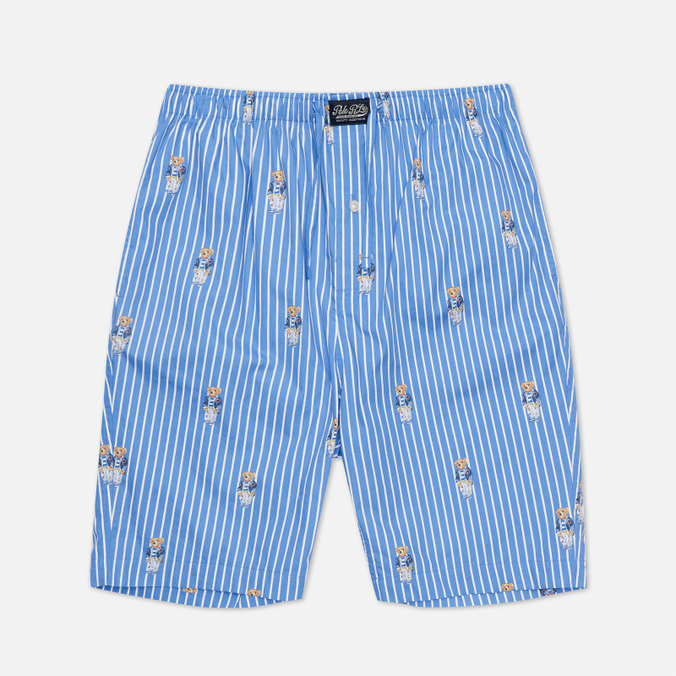 Мужские шорты Polo Ralph Lauren, цвет голубой, размер S 714-862800-001 Bear Stripe Sleep - фото 1