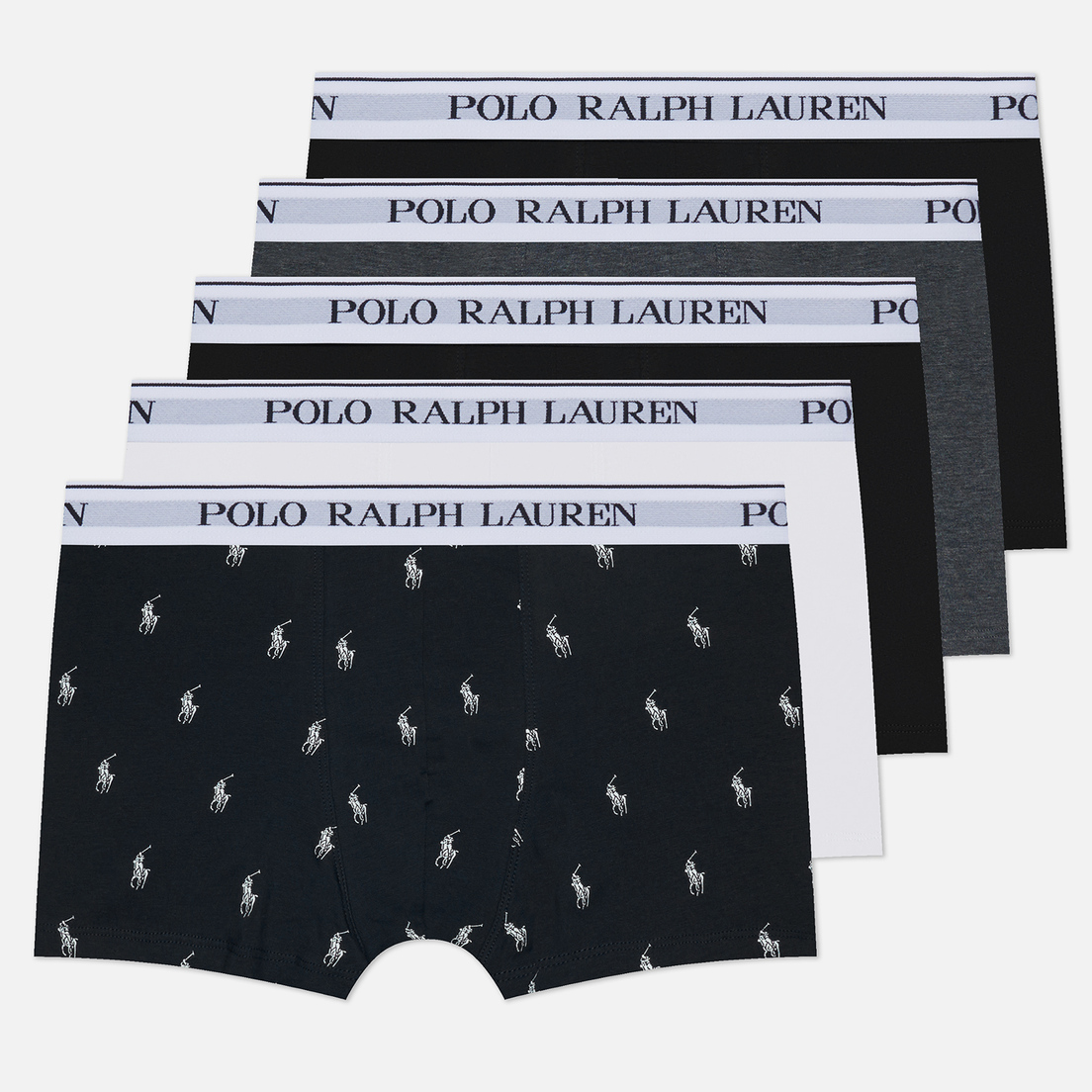 Polo Ralph Lauren Комплект мужских трусов Classic Stretch Cotton Trunk 5-Pack