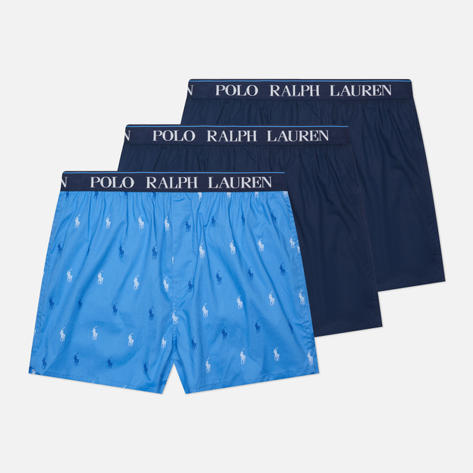 Комплект мужских трусов Polo Ralph Lauren Elastic Boxer 3-Pack