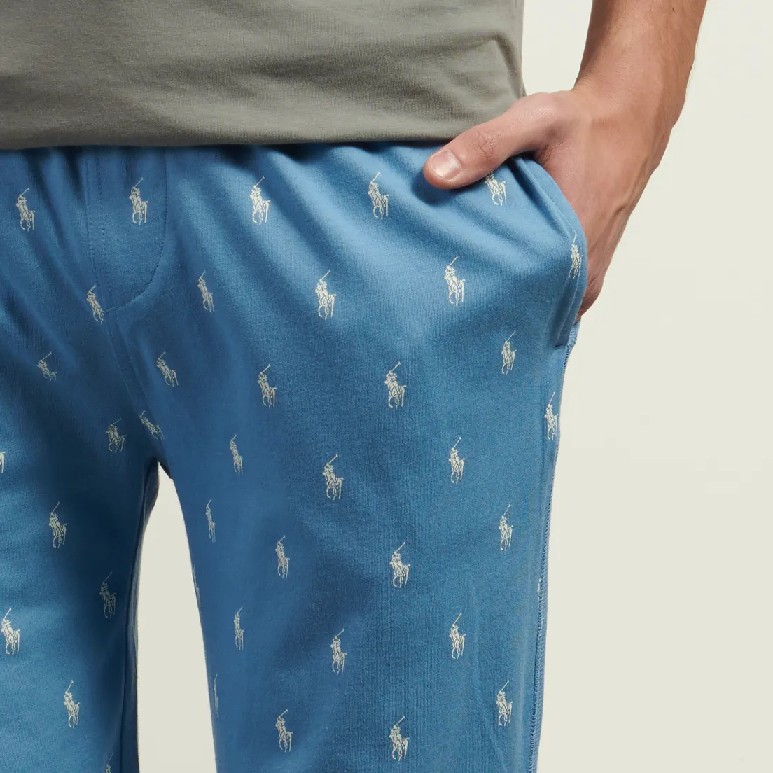 Polo Ralph Lauren Мужские брюки All Over Pony Cotton Jersey Sleep Jogger