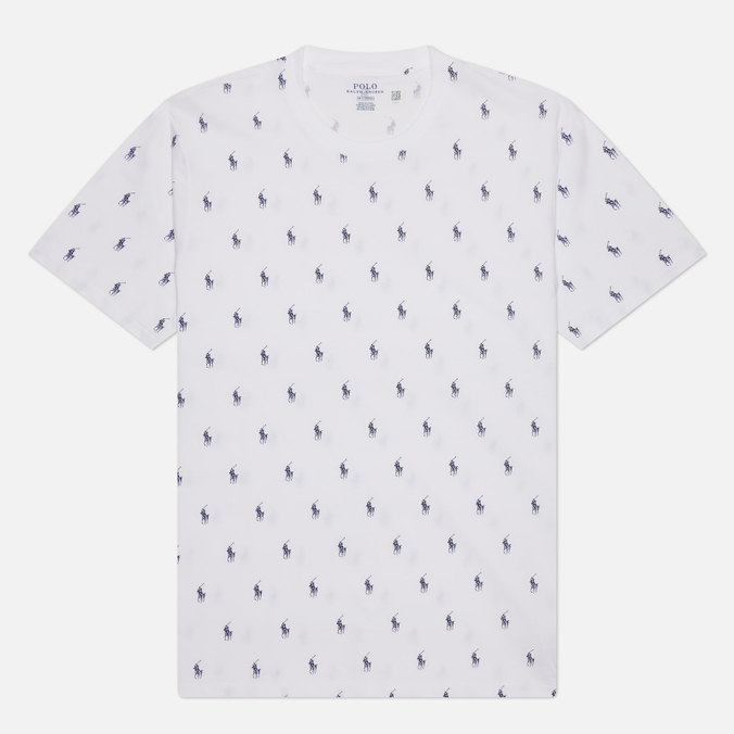 Мужская футболка Polo Ralph Lauren All Over Pony Cotton Jersey Sleep