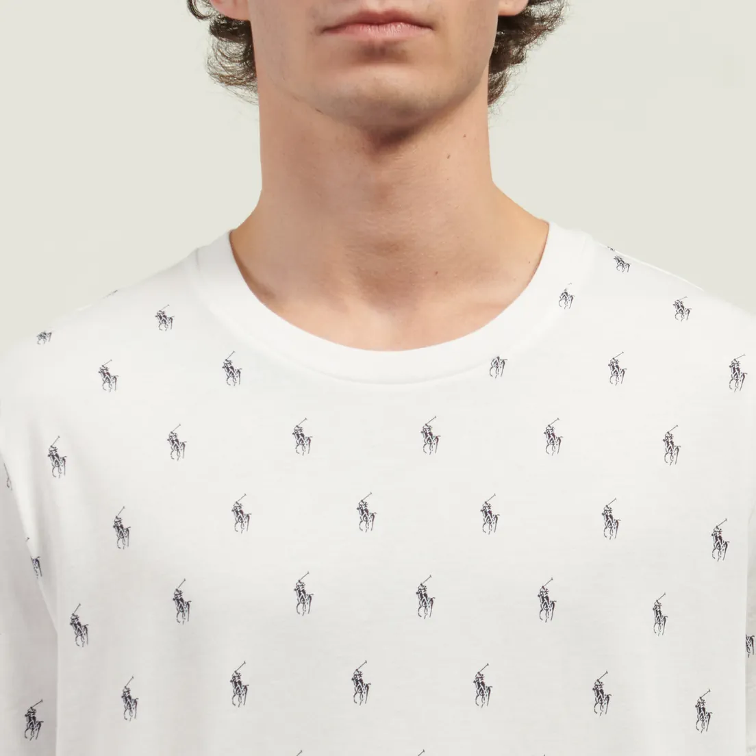 Polo Ralph Lauren Мужская футболка All Over Pony Cotton Jersey Sleep