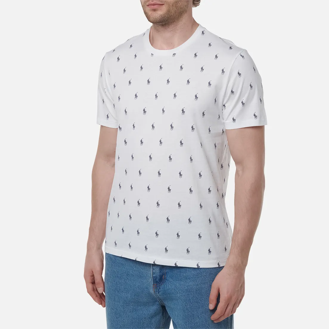 Polo Ralph Lauren Мужская футболка All Over Pony Cotton Jersey Sleep
