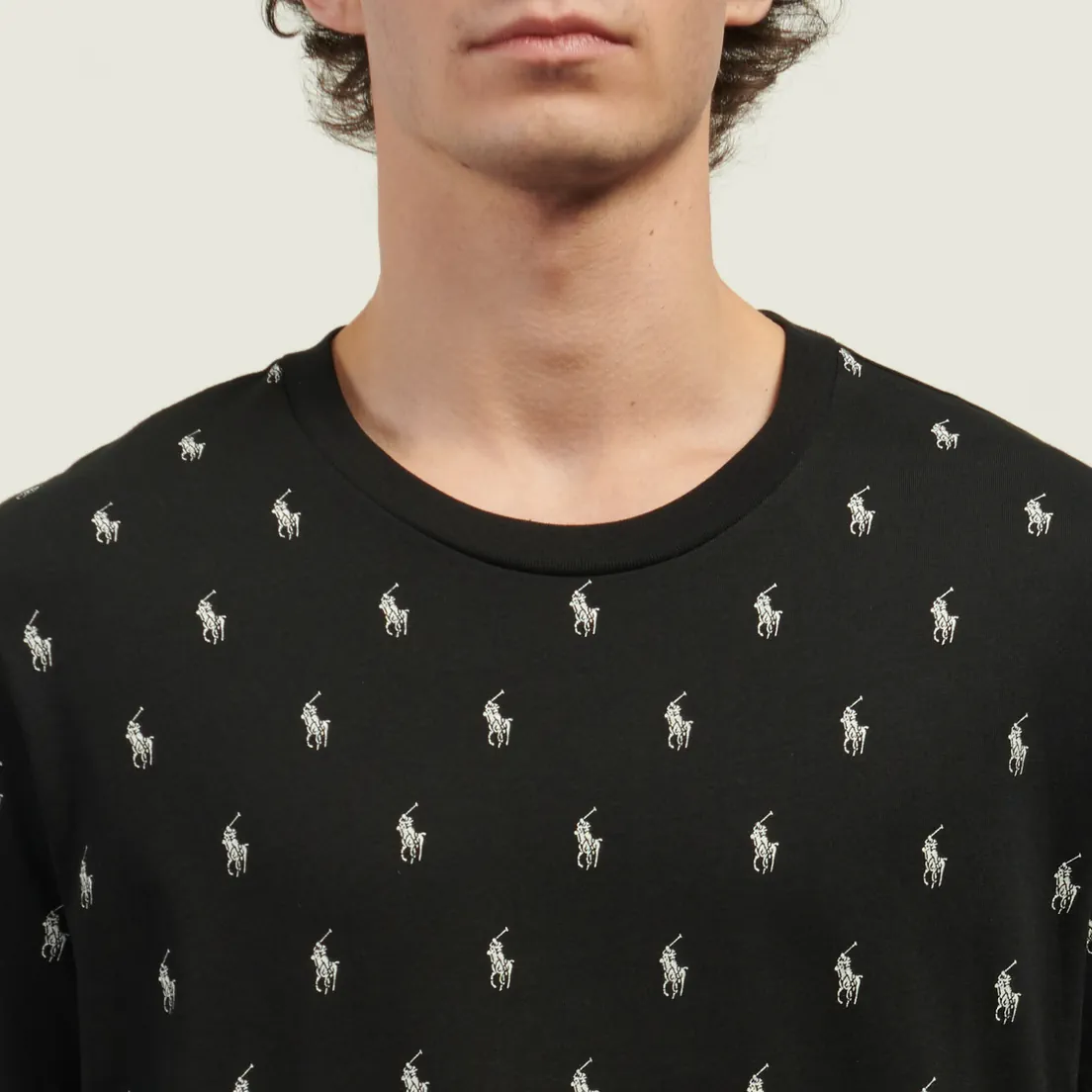 Polo Ralph Lauren Мужская футболка All Over Pony Cotton Jersey Sleep