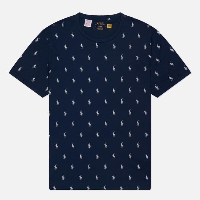 Мужская футболка Polo Ralph Lauren All Over Pony Cotton Jersey Sleep