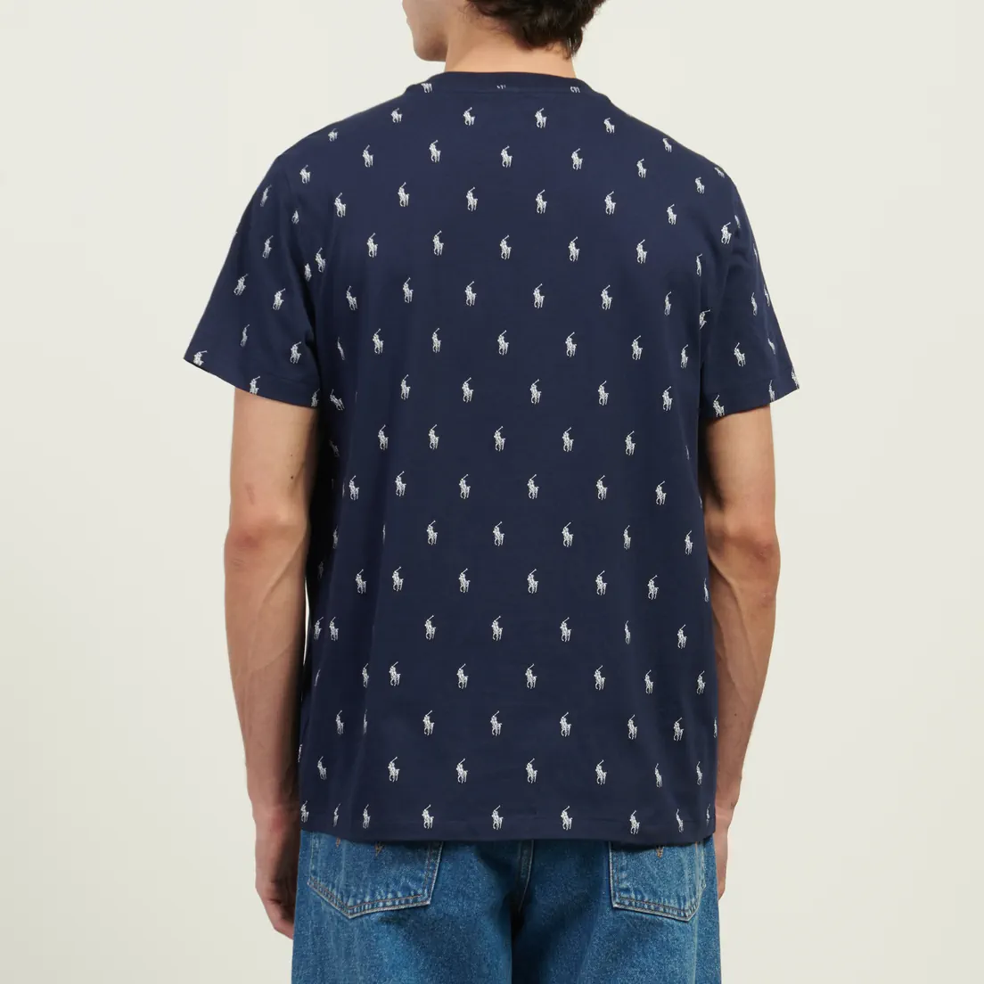 Polo Ralph Lauren Мужская футболка All Over Pony Cotton Jersey Sleep