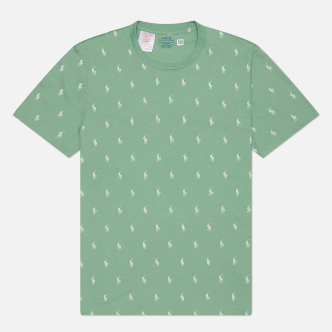Мужская футболка Polo Ralph Lauren All Over Pony Cotton Jersey Sleep