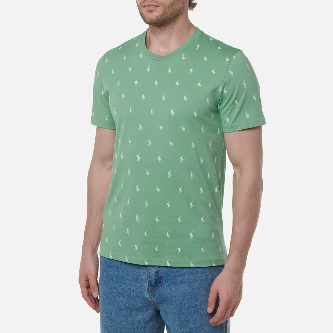 Polo Ralph Lauren Мужская футболка All Over Pony Cotton Jersey Sleep