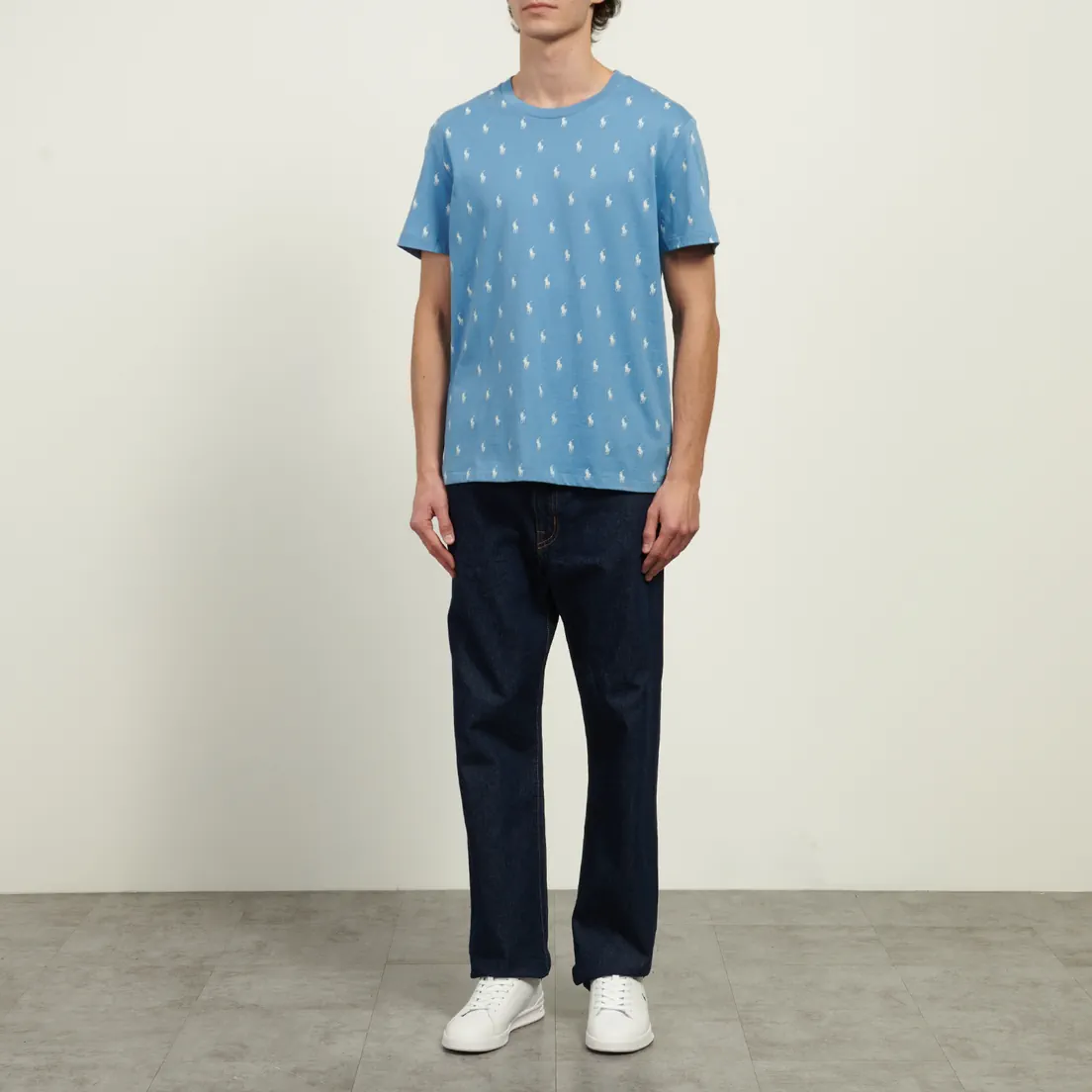 Polo Ralph Lauren Мужская футболка All Over Pony Cotton Jersey Sleep