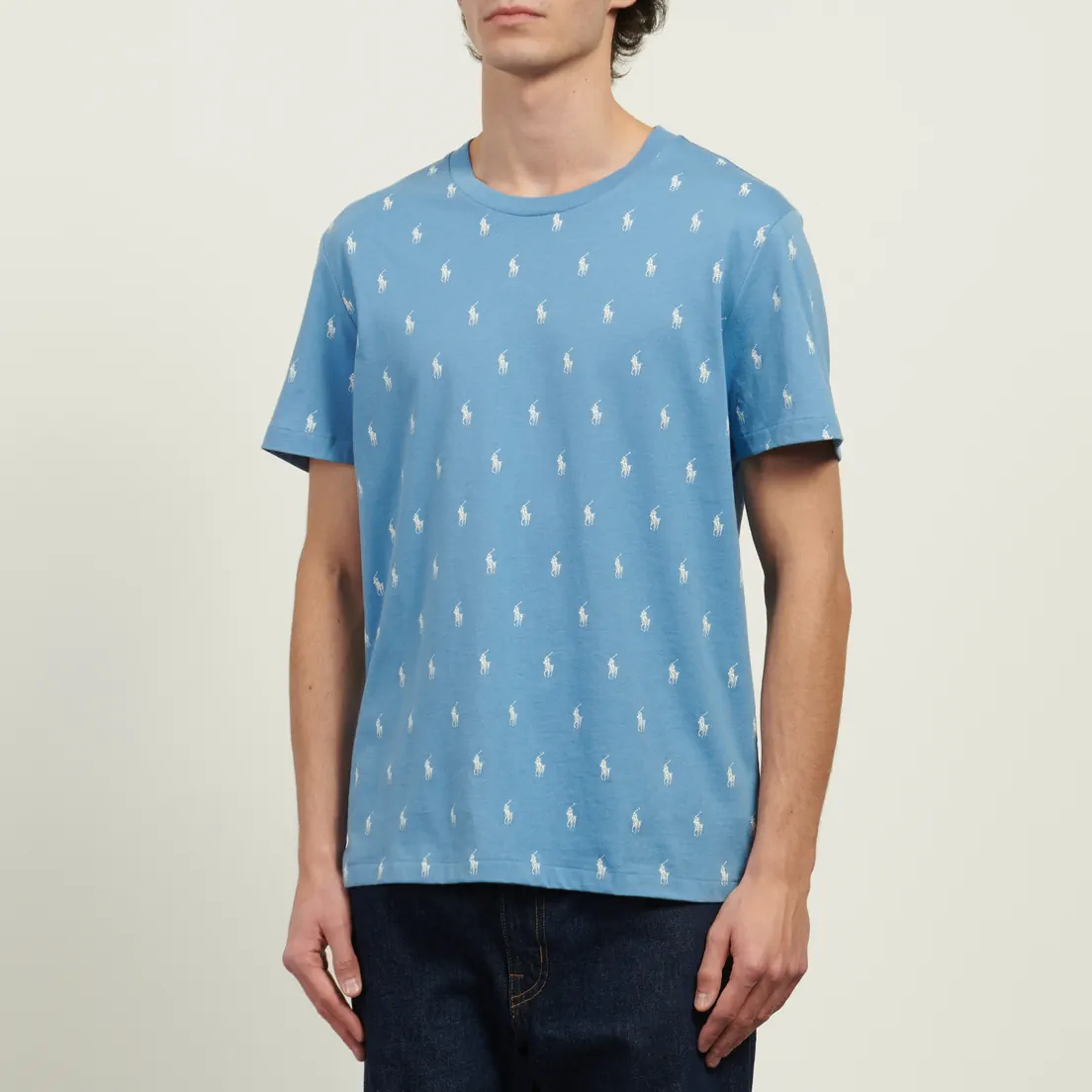 Polo Ralph Lauren Мужская футболка All Over Pony Cotton Jersey Sleep