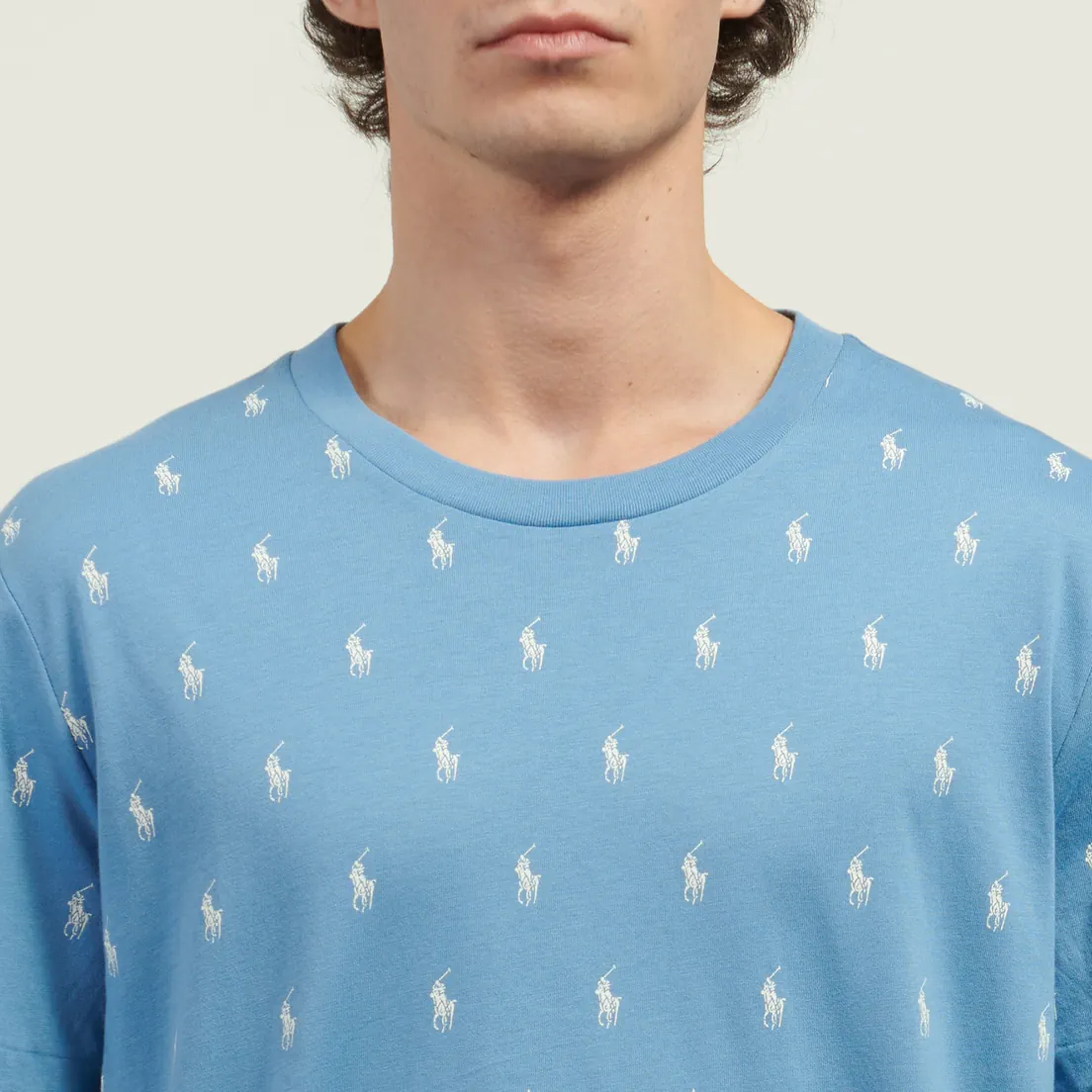 Polo Ralph Lauren Мужская футболка All Over Pony Cotton Jersey Sleep