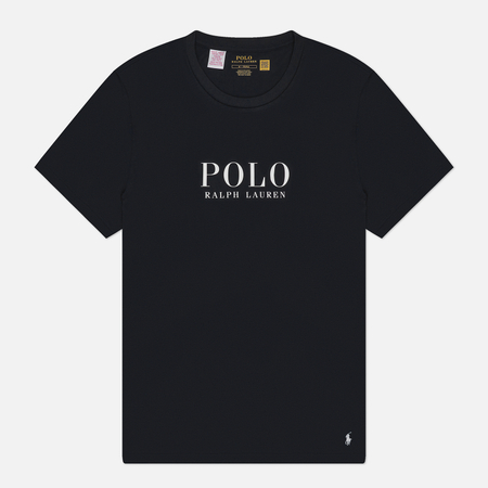 Мужская футболка Polo Ralph Lauren Logo Cotton Jersey Sleep, цвет чёрный, размер XXL