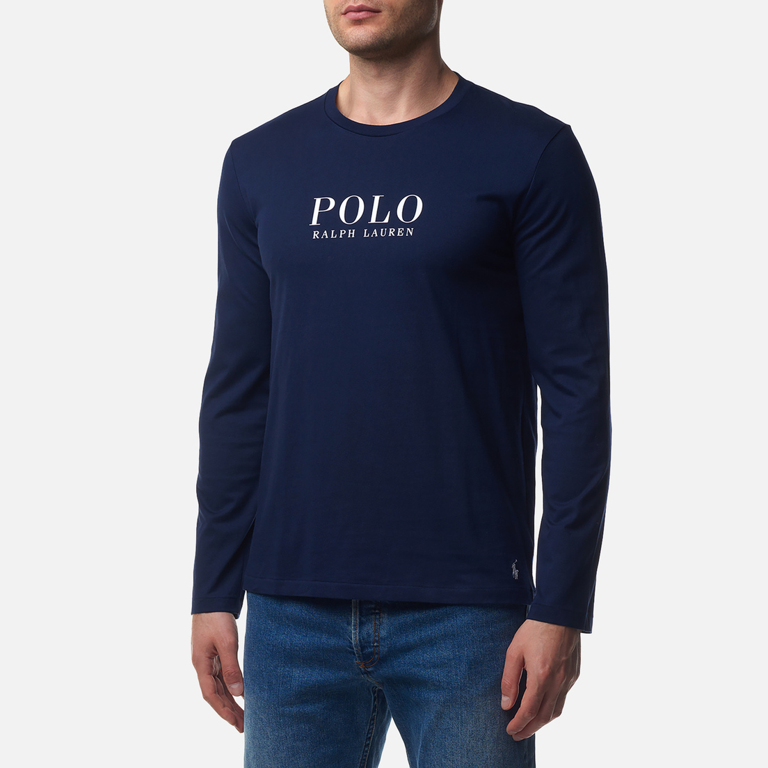 Polo Ralph Lauren Мужской лонгслив Logo Cotton Jersey Sleep