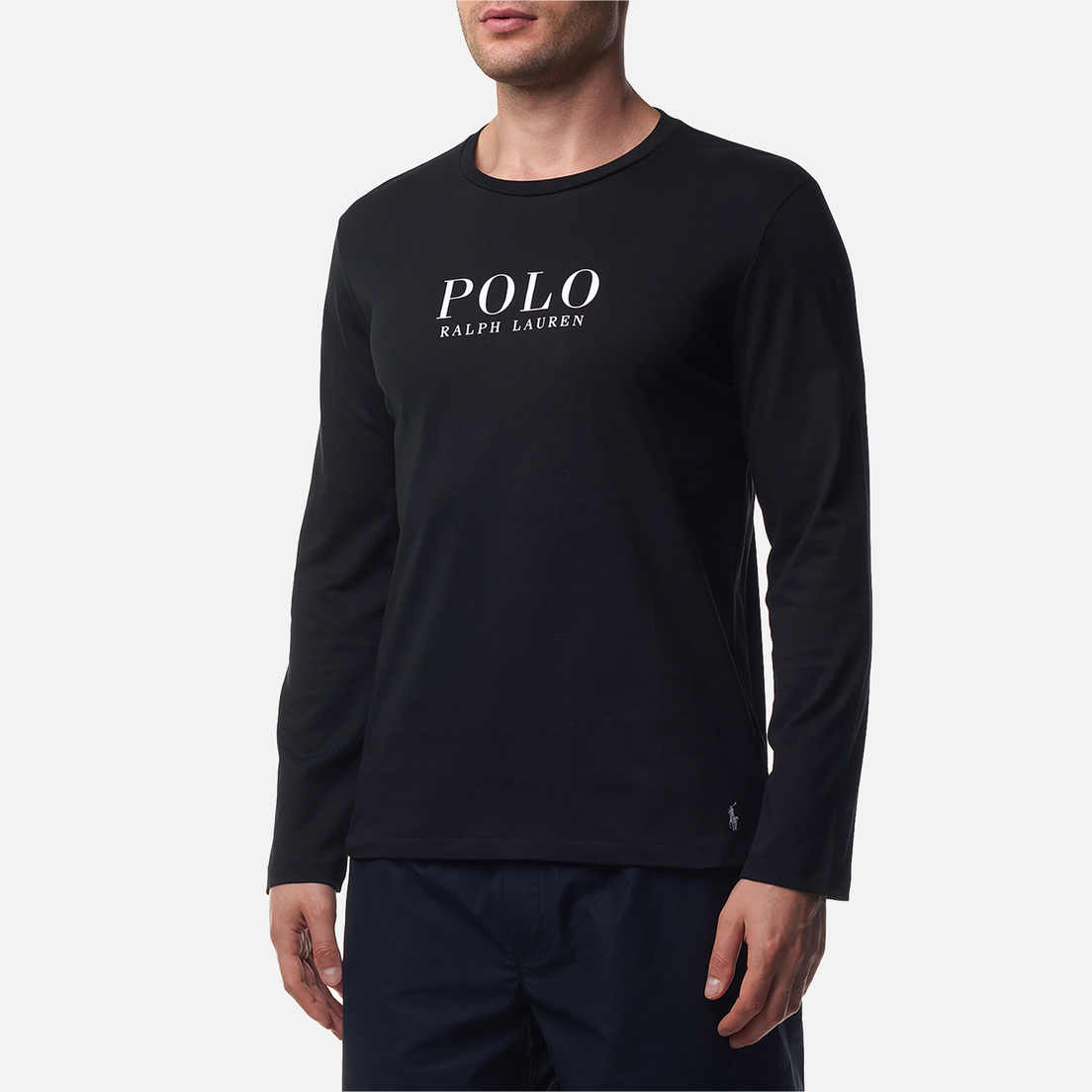 Polo Ralph Lauren Мужской лонгслив Logo Cotton Jersey Sleep