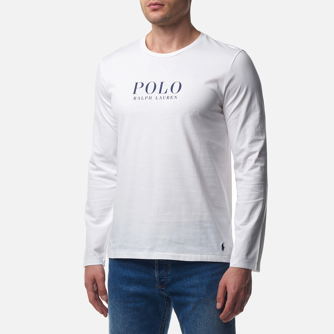 Polo Ralph Lauren Мужской лонгслив Logo Cotton Jersey Sleep