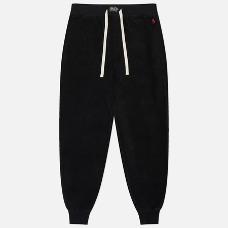 Мужские брюки Polo Ralph Lauren Cotton Blend Velour Sleep, цвет чёрный, размер XXL