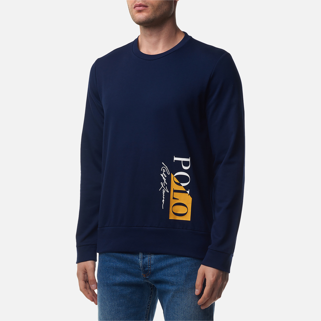 Polo Ralph Lauren Мужская толстовка Multicolored Logo Print Sleep Crew Neck