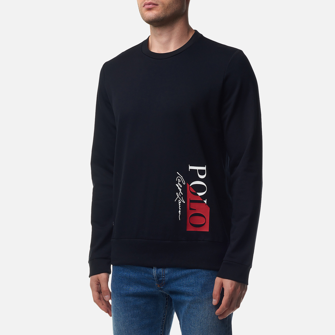 Polo Ralph Lauren Мужская толстовка Multicolored Logo Print Sleep Crew Neck