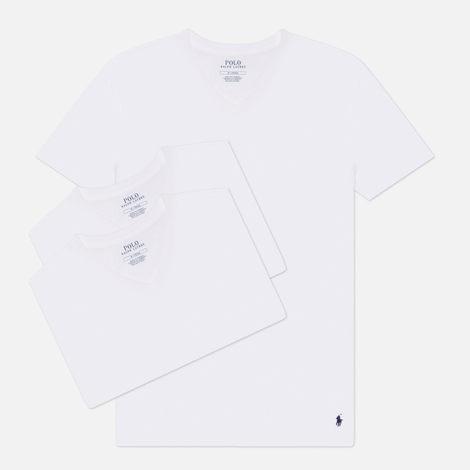 Комплект мужских футболок Polo Ralph Lauren V-Neck 3-Pack
