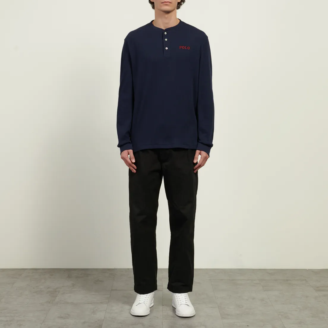 Polo Ralph Lauren Мужской лонгслив Henley Sleep Waffle