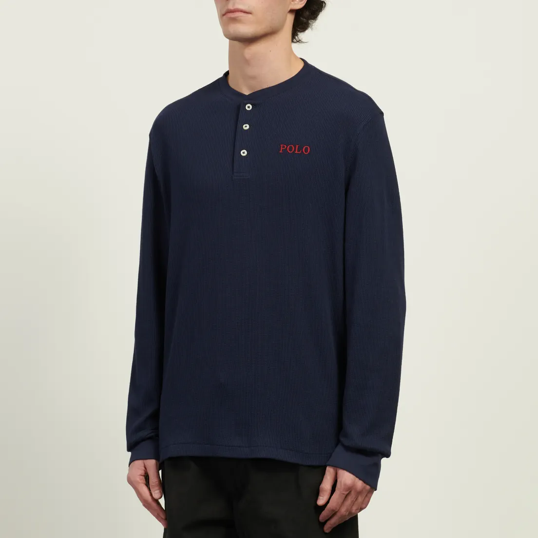 Polo Ralph Lauren Мужской лонгслив Henley Sleep Waffle