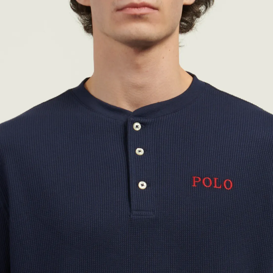 Polo Ralph Lauren Мужской лонгслив Henley Sleep Waffle