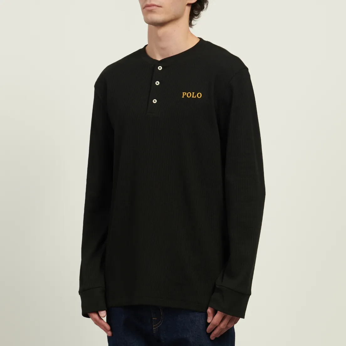 Polo Ralph Lauren Мужской лонгслив Henley Sleep Waffle