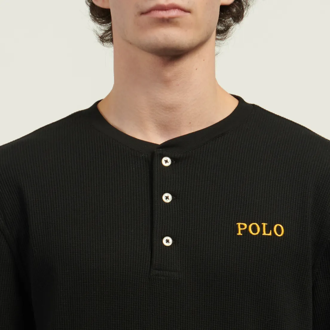 Polo Ralph Lauren Мужской лонгслив Henley Sleep Waffle