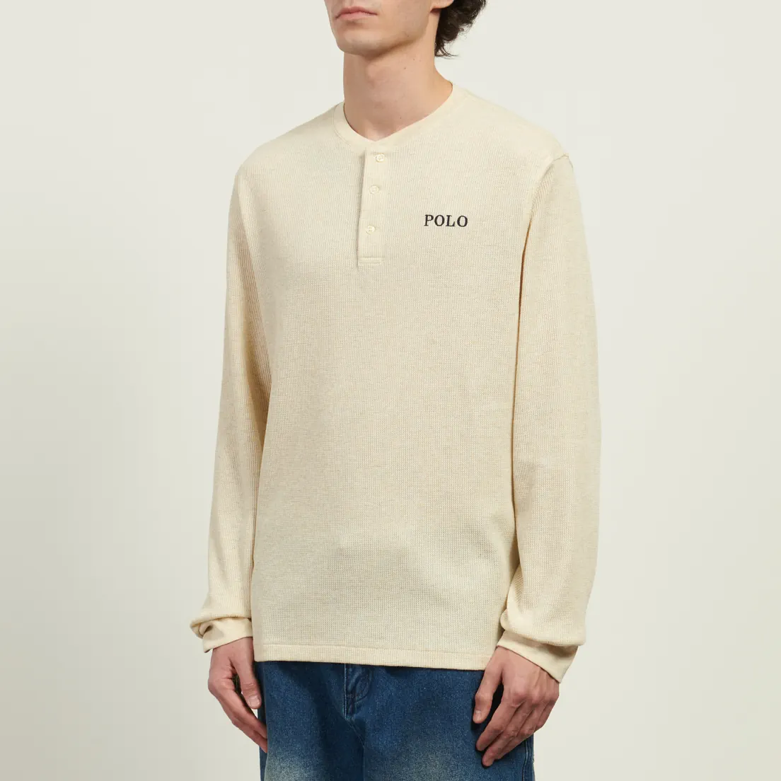 Polo Ralph Lauren Мужской лонгслив Henley Sleep Waffle