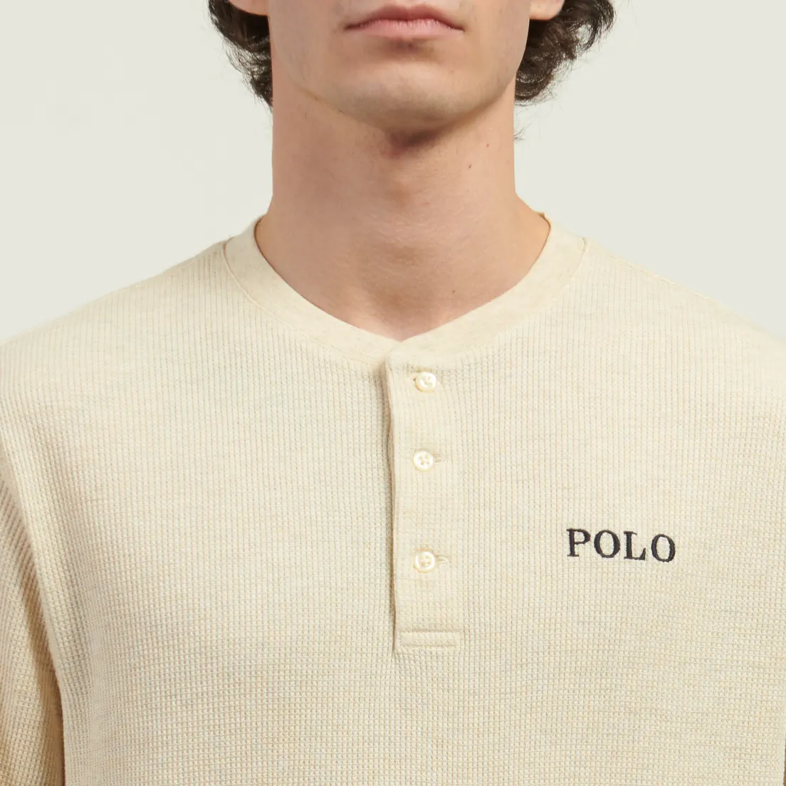 Polo Ralph Lauren Мужской лонгслив Henley Sleep Waffle