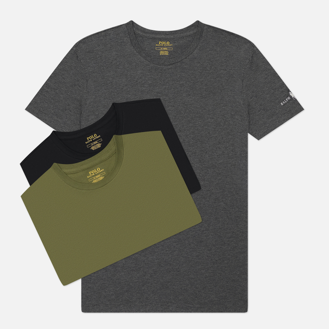 Комплект мужских футболок Polo Ralph Lauren Logo Sleeve Crew Neck 3-Pack