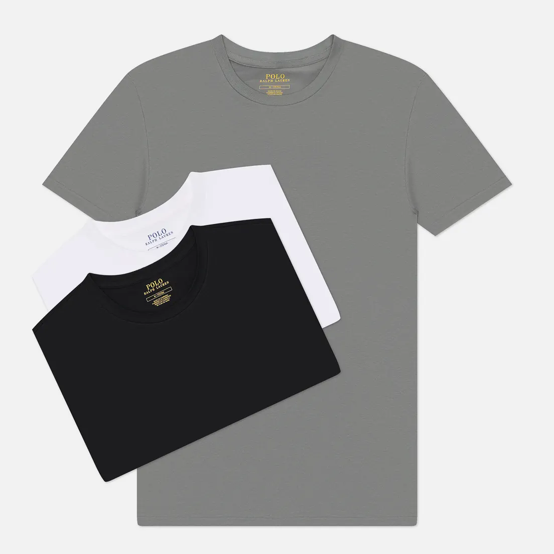 Polo Ralph Lauren Комплект мужских футболок Stretch Cotton Crew Neck 3-Pack