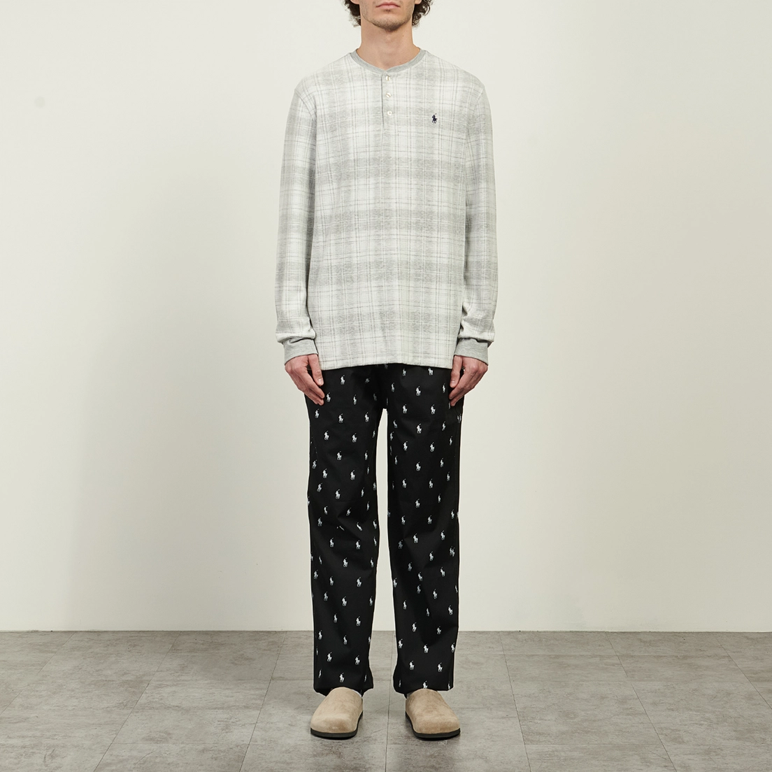 Polo Ralph Lauren Мужской лонгслив Supersoft Sleep Henley