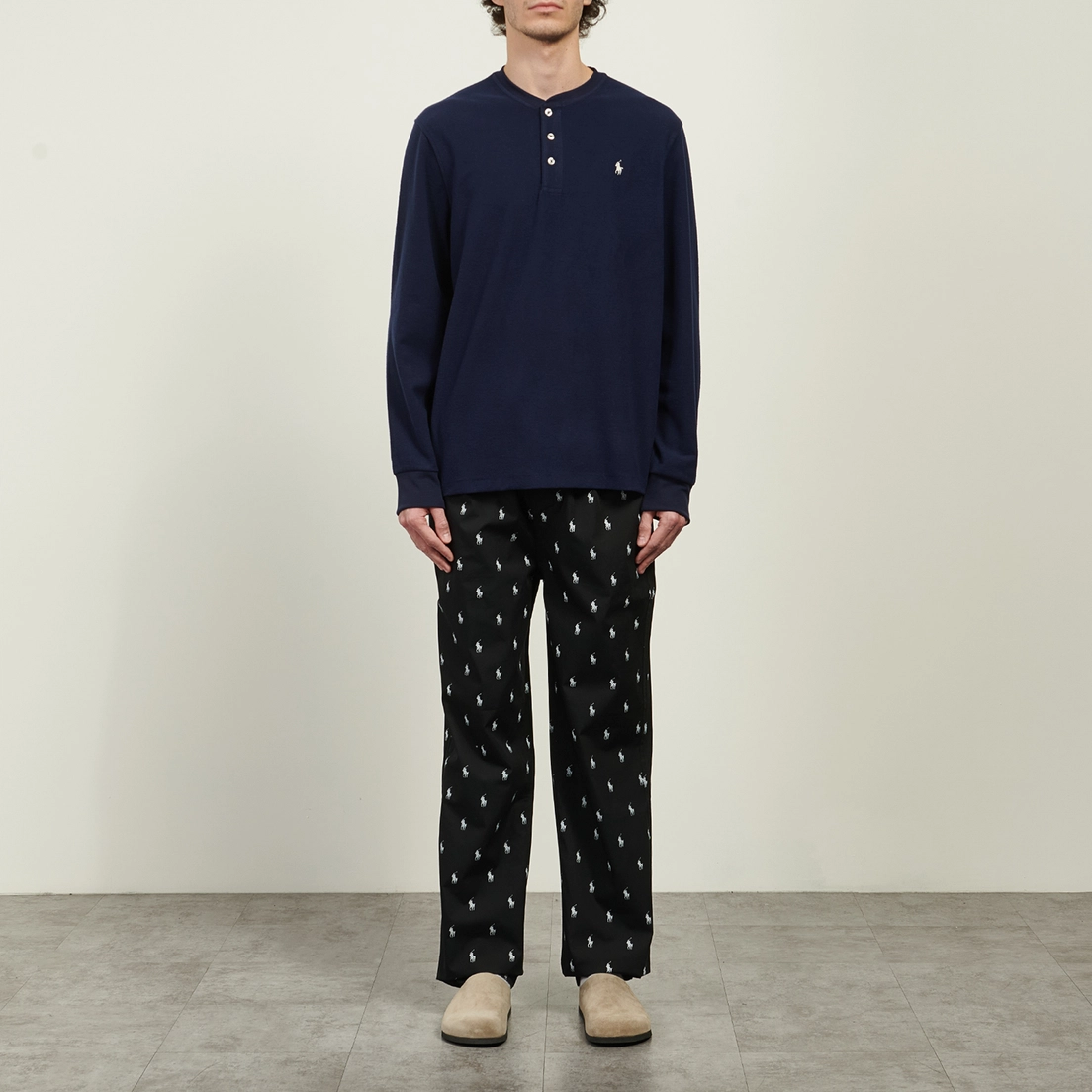 Polo Ralph Lauren Мужской лонгслив Supersoft Sleep Henley