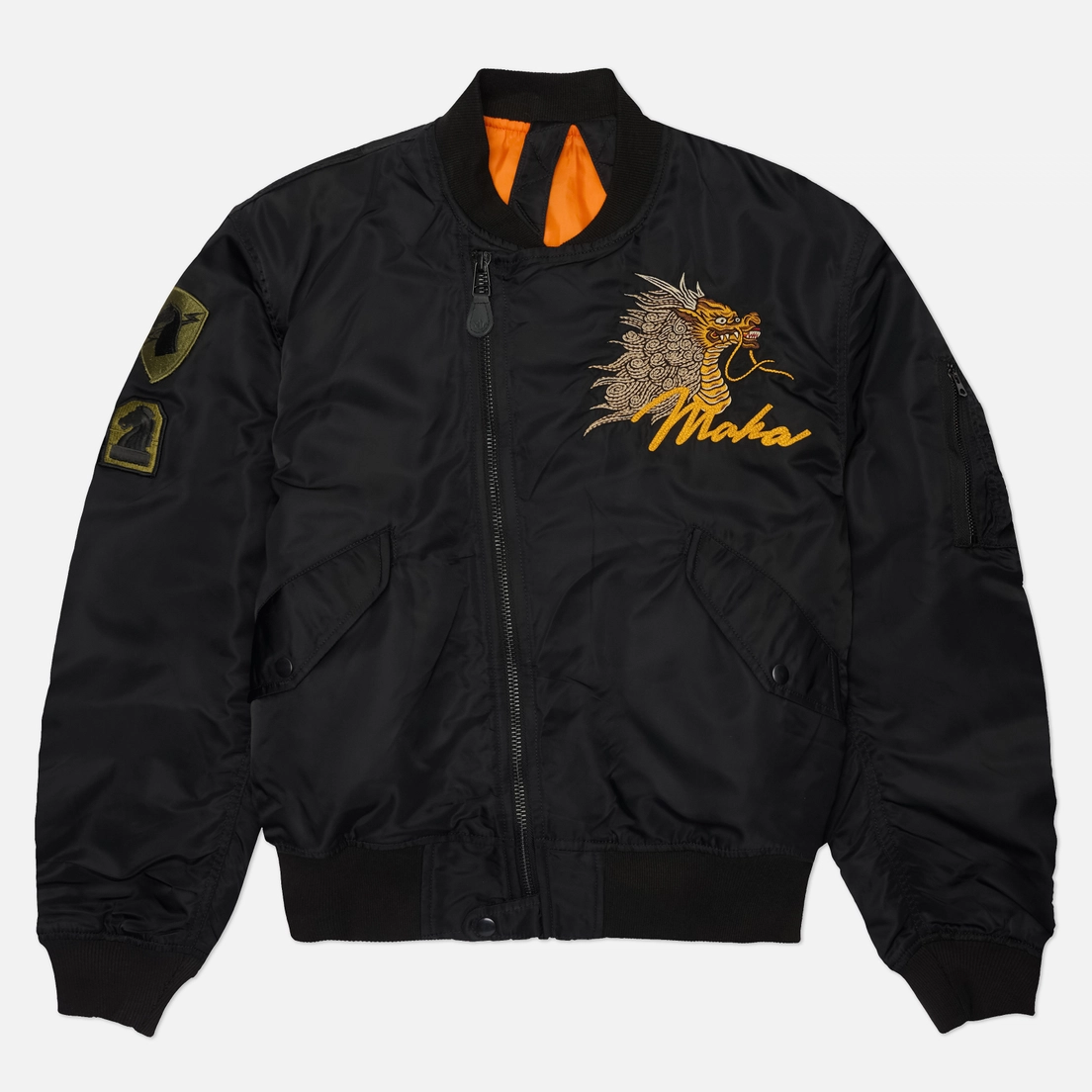 maharishi Мужская куртка бомбер Fire Kirin Tour Asym L2B