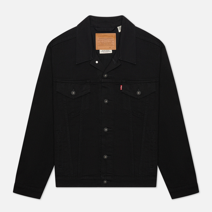 Мужская джинсовая куртка Levi's, цвет чёрный, размер XXL